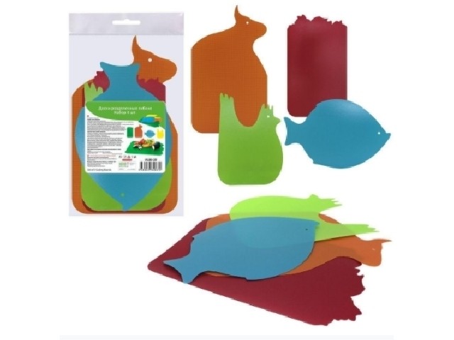 Доски разделочные гибкие. Набор 4 шт.  VL80-39